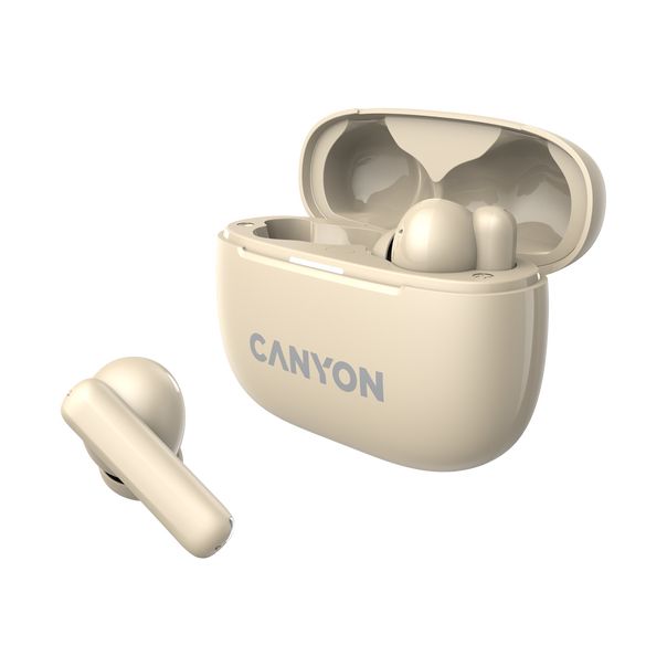 CANYON Bluetooth slušalice OnGo TWS-10, bež - CNS-TWS10BG