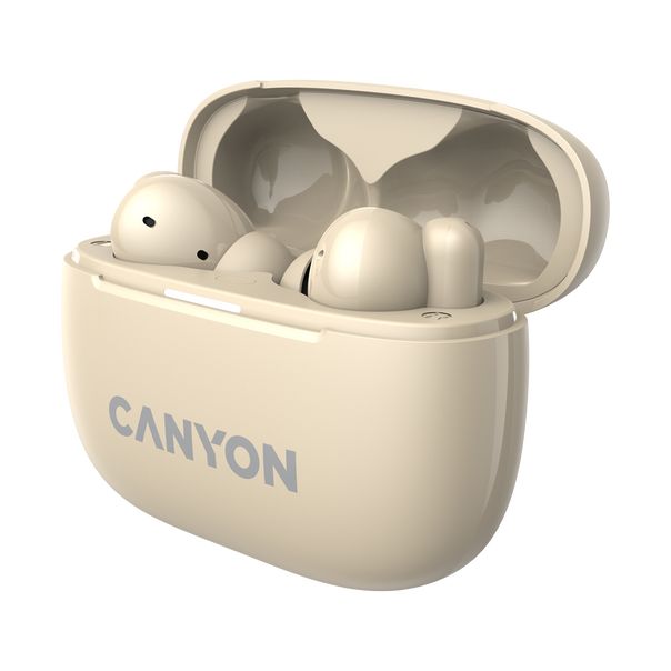 CANYON Bluetooth slušalice OnGo TWS-10, bež - CNS-TWS10BG