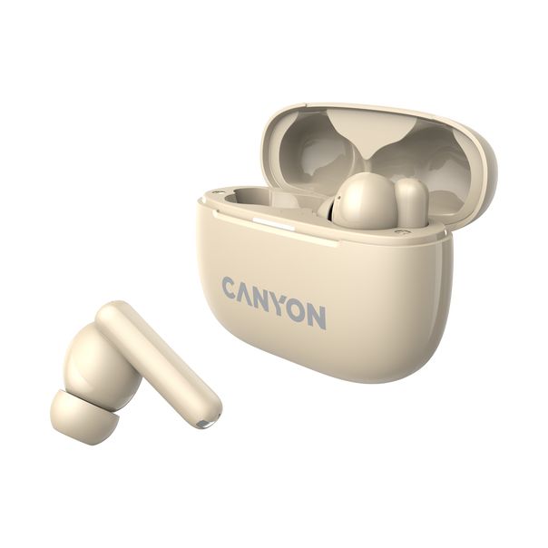 CANYON Bluetooth slušalice OnGo TWS-10, bež - CNS-TWS10BG