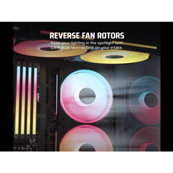 CORSAIR Kuler za PC iCUE Link LX120-R/RGB 120mm single, crna - CO-9051049-WW