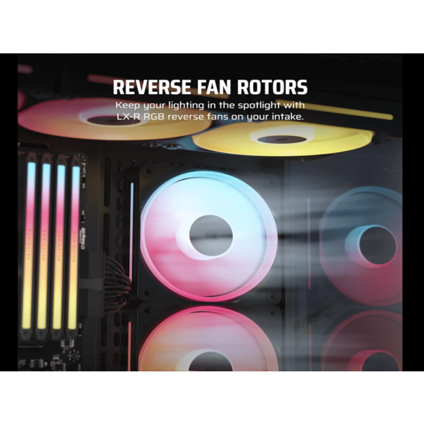 CORSAIR Kuler za PC iCUE Link LX120-R/RGB 120mm triple, crna - CO-9051050-WW