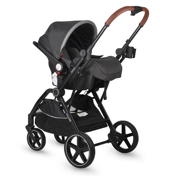 Coccolle Amani Kolica za Bebe 3u1 - Siva - 10204