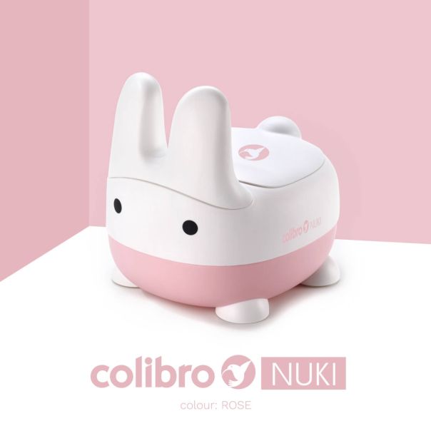 COLIBRO Noša Nuki rose, bela/roze - NO-CO-NUKI-RO