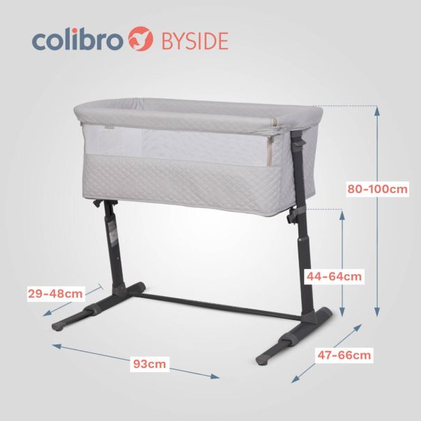 COLIBRO Kolevka za bebe Byside cloud - L-CO-BYSIDE-CL