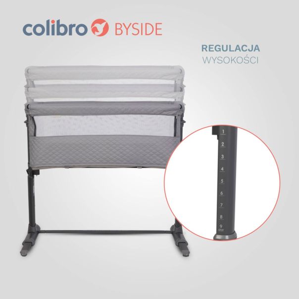 COLIBRO Kolevka za bebe Byside dove - L-CO-BYSIDE-DO