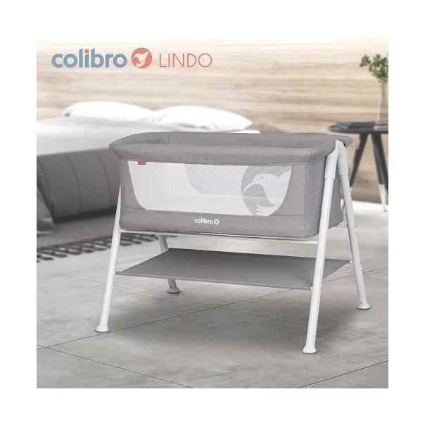 COLIBRO Kolevka za bebe Lindo dove, siva - L-CO-LINDO-DO