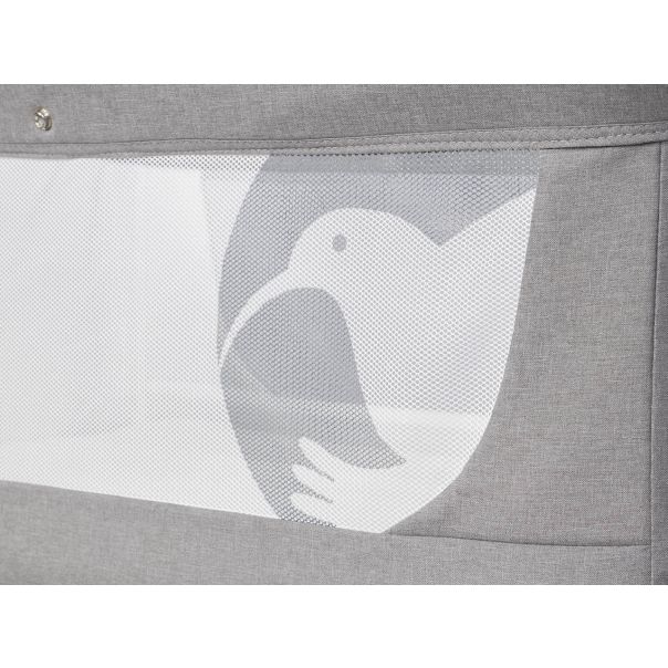 COLIBRO Kolevka za bebe Pino dove, siva - L-CO-PINO-DO