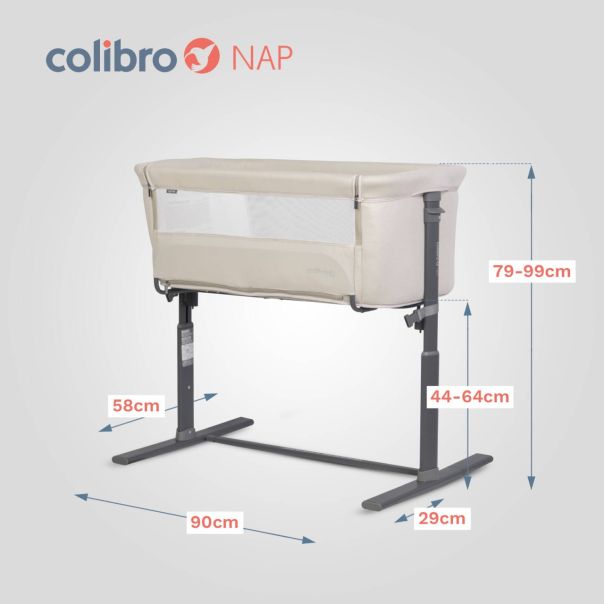 COLIBRO Kolevka za bebe Nap taupe, bež - L-CO-NAP-TA