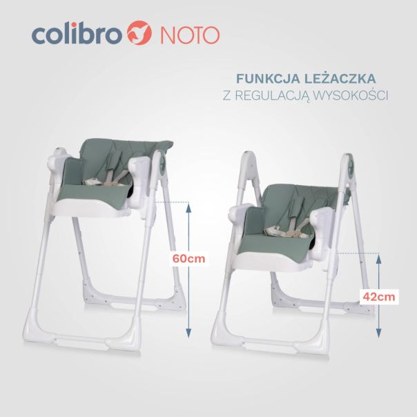 COLIBRO Hranilica za bebe 2u1 Noto agava, zelena - KR-CO-NOTO-AG