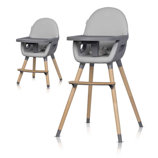 COLIBRO Hranilica za bebe 3u1 Scandi dove, siva - KR-CO-SCANDI-DO
