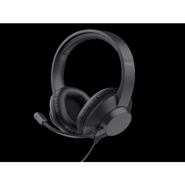Slušalice TRUST AYDA MAX USB HEADSET/USB-C, USB-A/crna - EP3002372