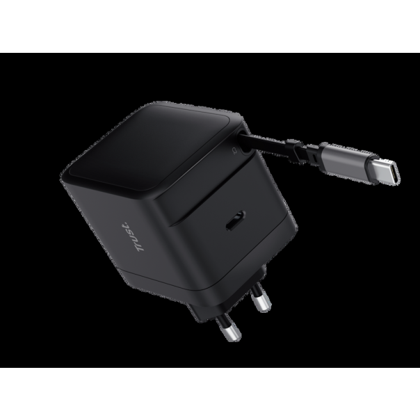 Punjac TRUST MAXO 65W RTRCT/2x USB-C/rectractable/0.67m/laptop/tablet/smartphone/crna - EP2895538