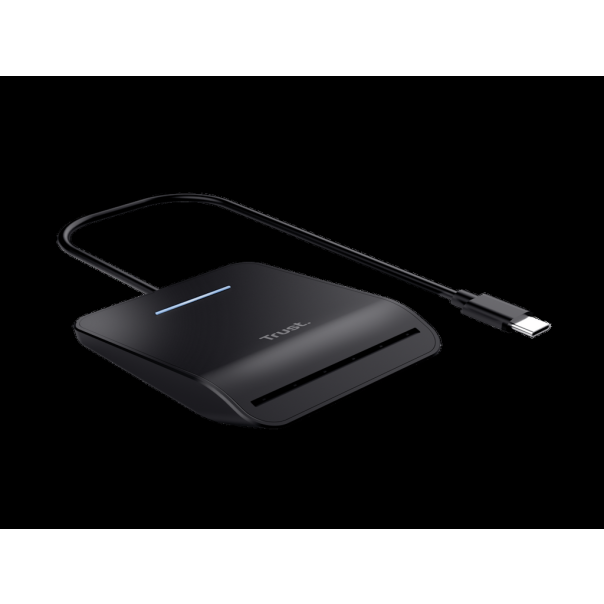 Citac kartica TRUST PRIMO USB-C DNI smart card reader/crna - EP2895328