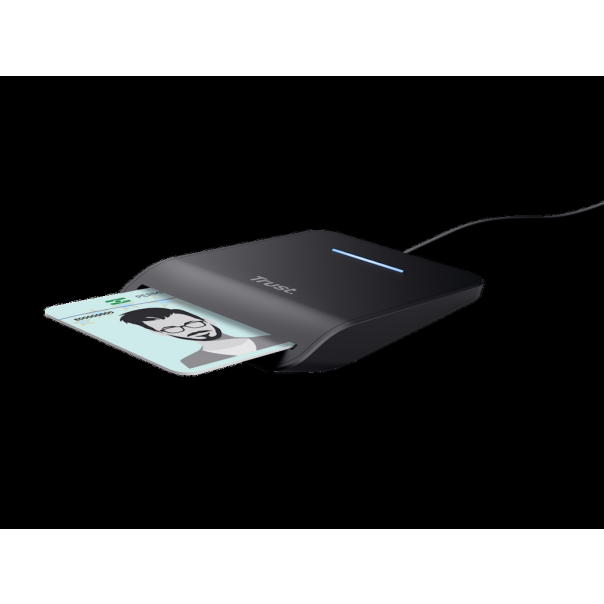 Citac kartica TRUST PRIMO USB-C DNI smart card reader/crna - EP2895328