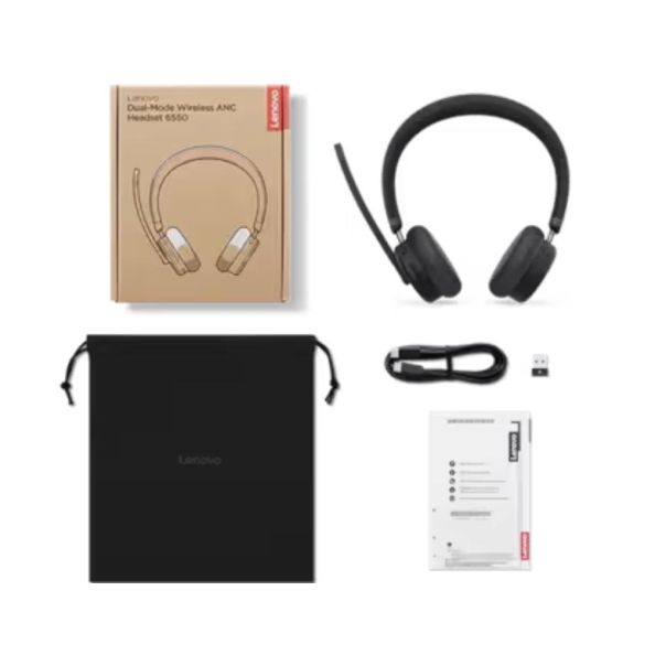 Slušalice LENOVO  Dual-Mode Wireless ANC Headset 6550 (USB-A, Teams) - EP2950891