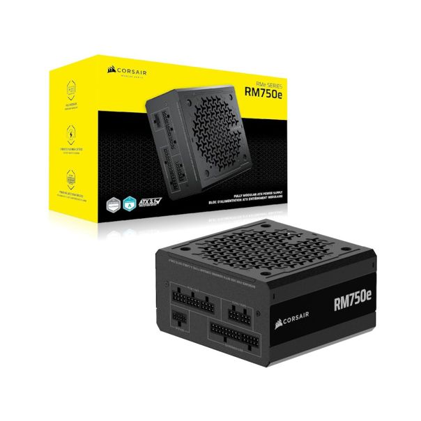 NAPAJANJE CORSAIR RM750e 750W/ATX 3.1/PCIe 5.1/80+GOLD/modularno/CRNA - EP2940586