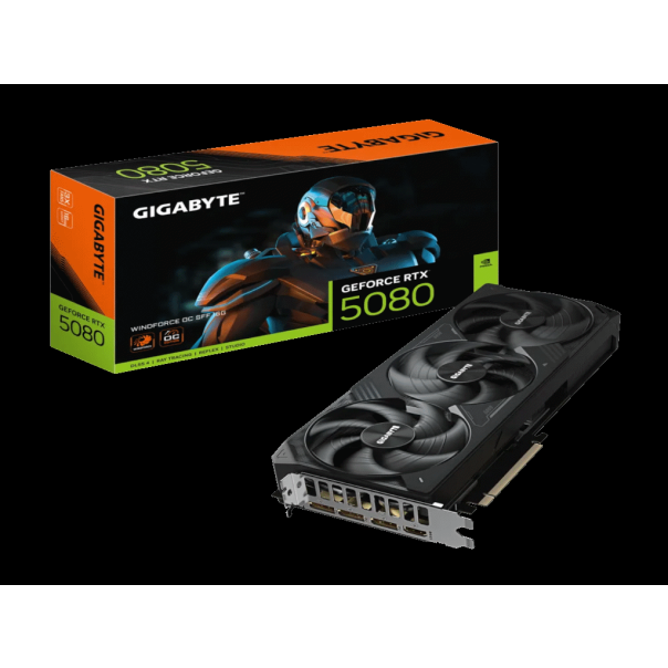 Graficka karta GIGABYTE GV-N5080WF3OC-16GD NVD/16GB/GDDR7/256 bit/crna - EP2946980