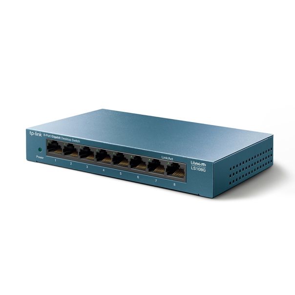 TP LINK Switch TP-LINK LS108G LiteWave Gigabit 8xRJ-45/10/100/1000Mbps/metalno kućište - LS108G