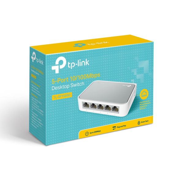 Switch TP-LINK TL-SF1005D 5x RJ45/10/100Mbps/plasticno kuciste - EP2946828