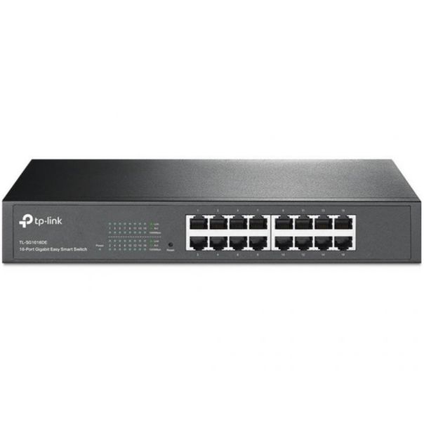 Switch TP-LINK TL-SG1016DE Gigabit/16x RJ45/10/100/1000Mbs/eSmart/Rackmount metalno kuciste - EP2946240