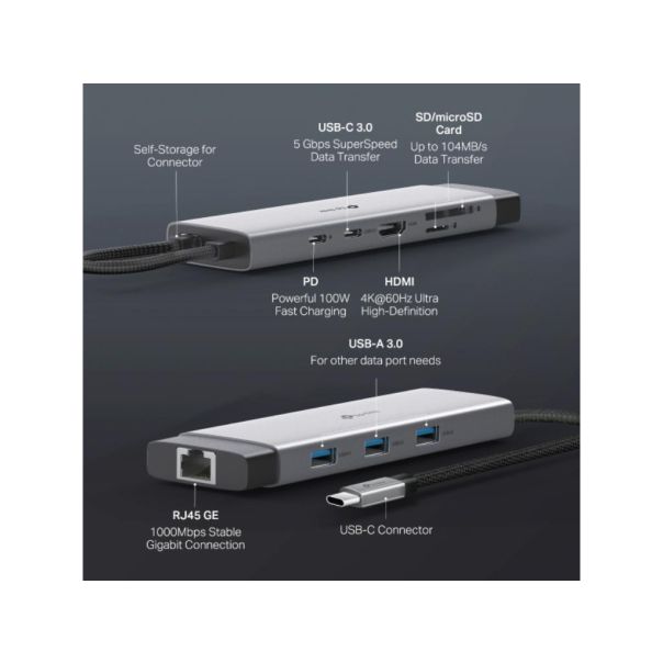 Hub TP-LINK UH9120C USB Type-C 9-Port Hub - EP3025325