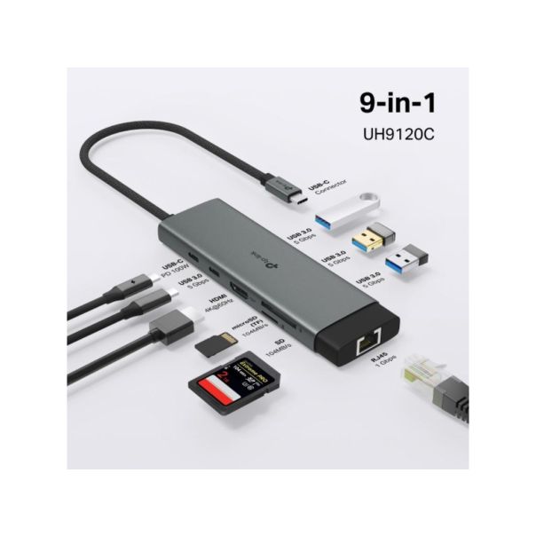 Hub TP-LINK UH9120C USB Type-C 9-Port Hub - EP3025325