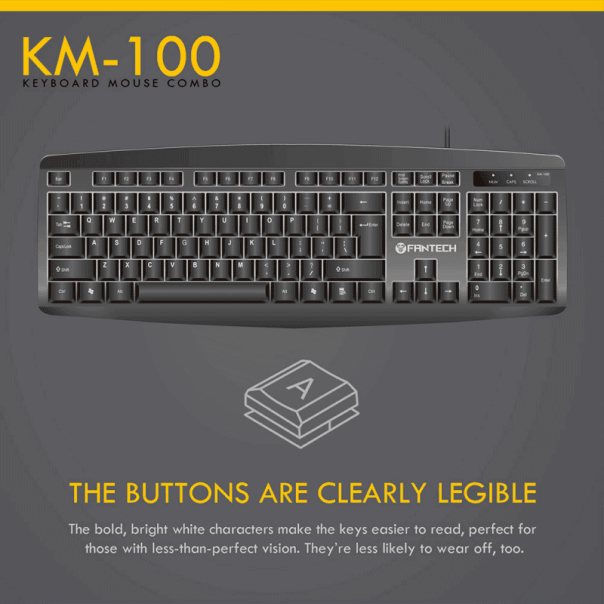FANTECH Tastatura i miš KM100 - 73176