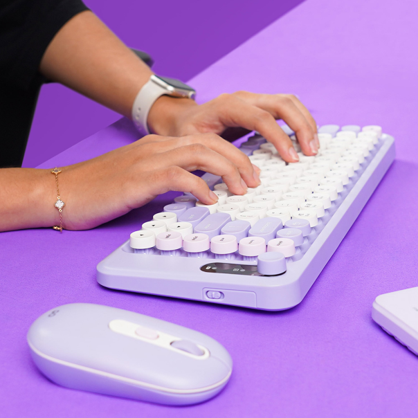 Combo miš tastatura wireless Fantech WK-898 GO mochi85 ljubičasta - 221133