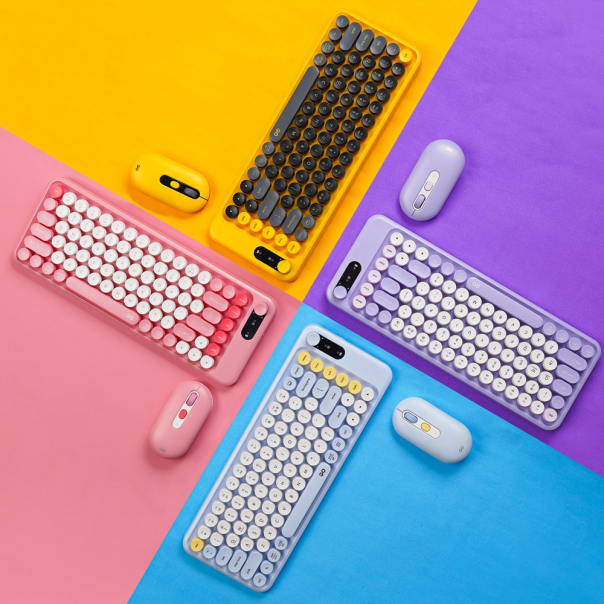 Combo miš tastatura wireless Fantech WK-898 GO mochi85 pink - 221132