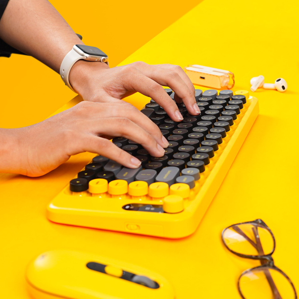 Combo miš tastatura wireless Fantech WK-898 GO mochi85 žuta - 221134