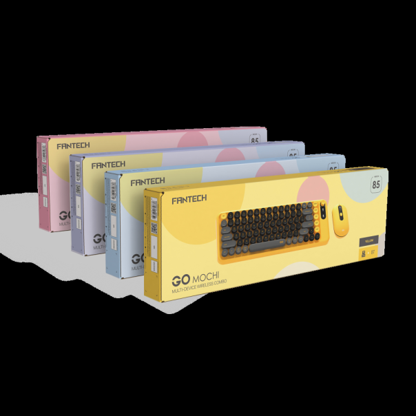Combo miš tastatura wireless Fantech WK-898 GO mochi85 žuta - 221134