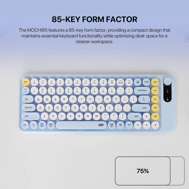 Combo miš tastatura wireless Fantech WK-898 GO mochi85 ljubičasta - G221133
