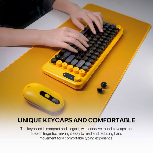 Combo miš tastatura wireless Fantech WK-898 GO mochi85 ljubičasta - G221133