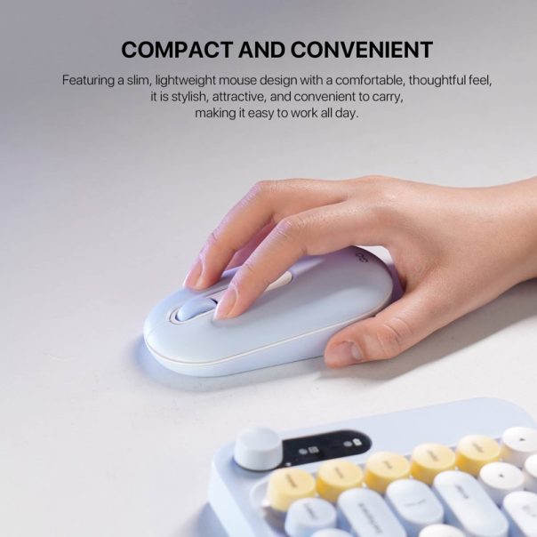 Combo miš tastatura wireless Fantech WK-898 GO mochi85 žuta - G221134