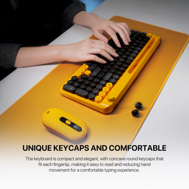 Combo miš tastatura wireless Fantech WK-899 GO mochi101 ljubičasta - 222343