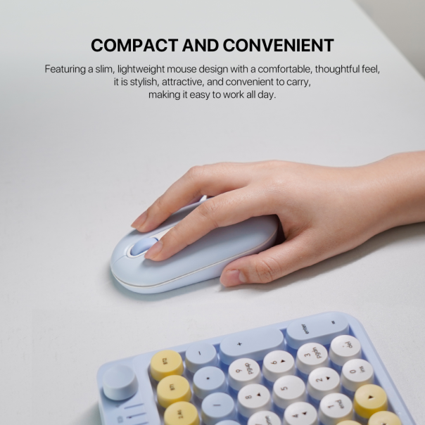 Combo miš tastatura wireless Fantech WK-899 GO mochi101 ljubičasta - 222343