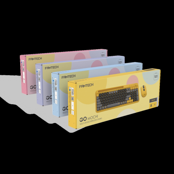 Combo miš tastatura wireless Fantech WK-899 GO mochi101 ljubičasta - 222343