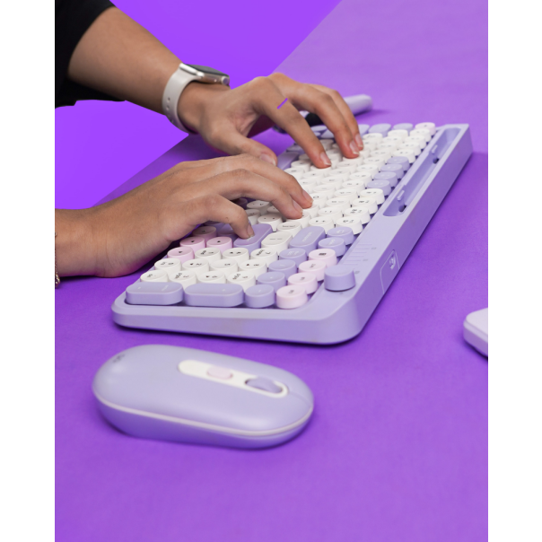 Combo miš tastatura wireless Fantech WK-899 GO mochi101 ljubičasta - 222343