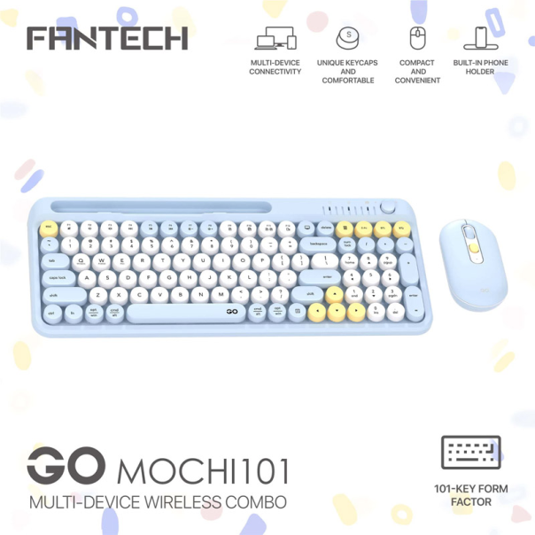 Combo miš tastatura wireless Fantech WK-899 GO mochi101 plava - G221872