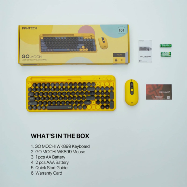 Combo miš tastatura wireless Fantech WK-899 GO mochi101 plava - G221872