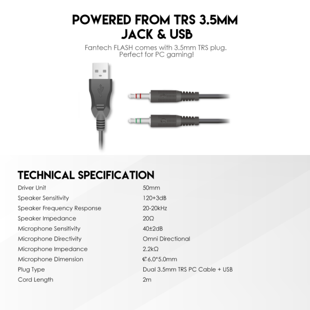 Combo set Gaming Fantech P51 Power 5u1 - 213765-1