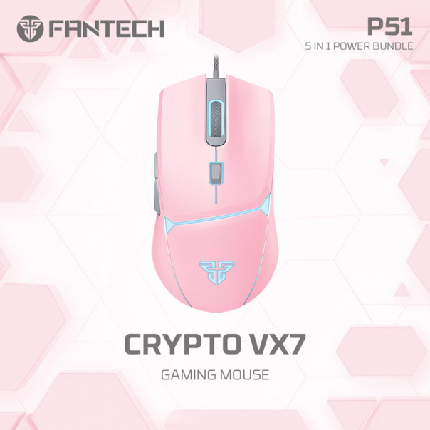 Combo set Gaming Fantech P51 Power 5u1 Sakura - G218217