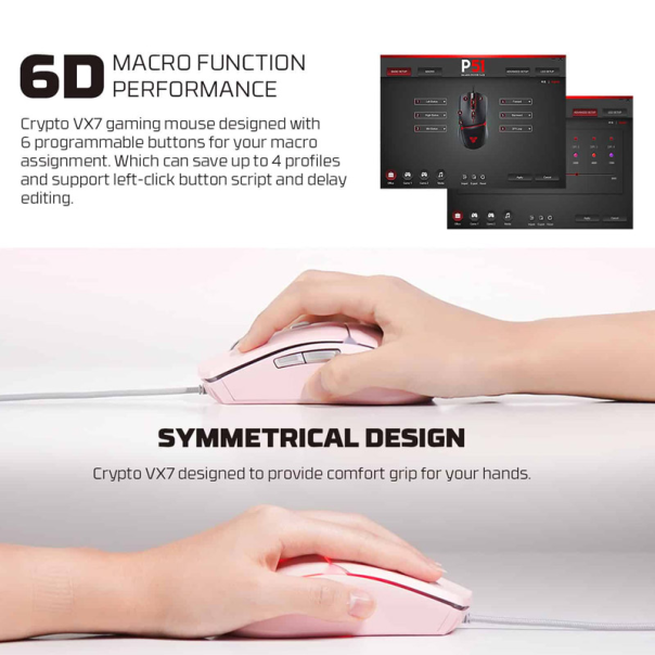 Combo set Gaming Fantech P51 Power 5u1 Sakura - G218217