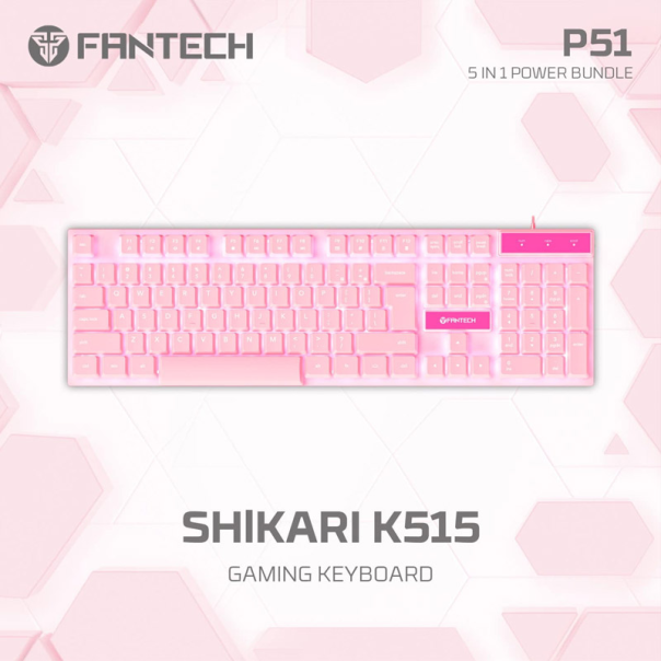 Combo set Gaming Fantech P51 Power 5u1 Sakura - G218217