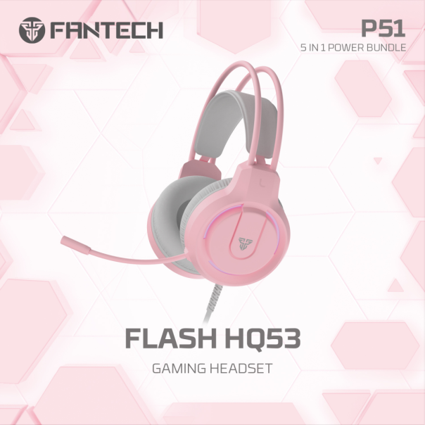 Combo set Gaming Fantech P51 Power 5u1 Sakura - 218217