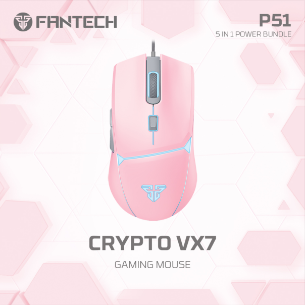 Combo set Gaming Fantech P51 Power 5u1 Sakura - 218217