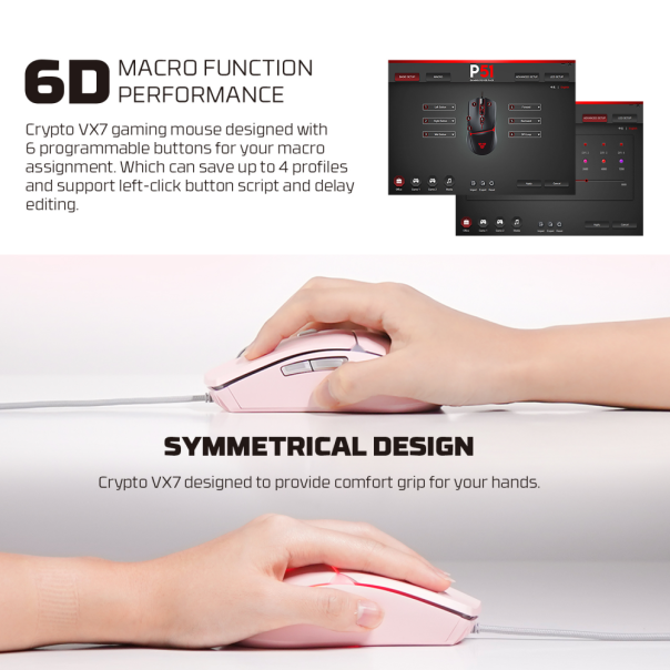 Combo set Gaming Fantech P51 Power 5u1 Sakura - 218217