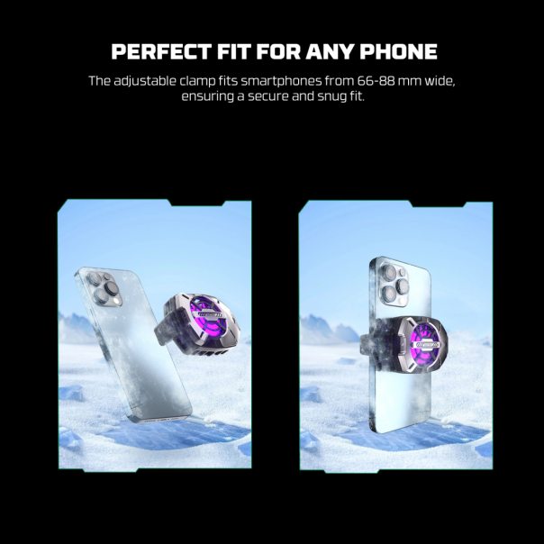 Cooler za telefon Fantech PC10 Glester RGB crni - 217309