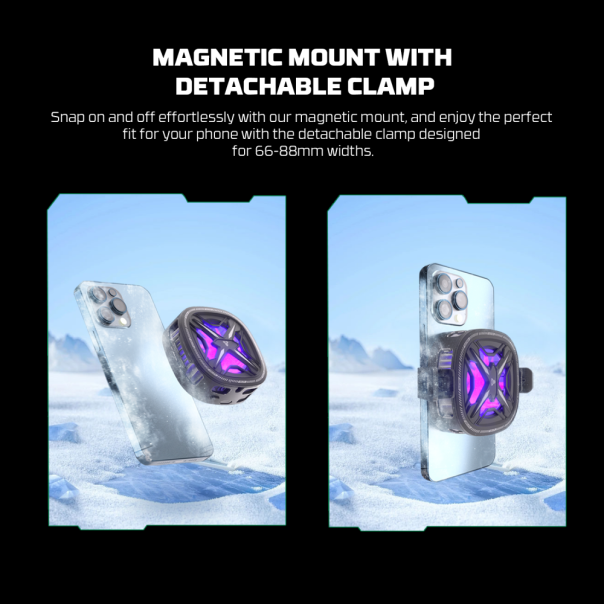 Cooler za telefon Fantech PCM10 Glester Max RGB crni - 217310