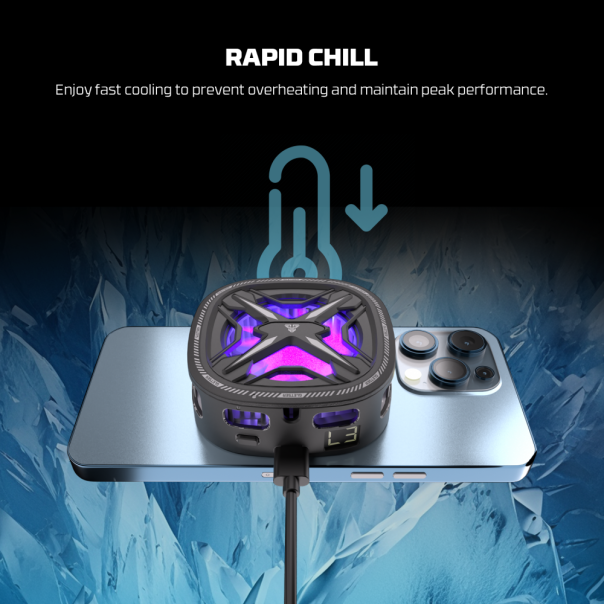 Cooler za telefon Fantech PCM10 Glester Max RGB crni - 217310